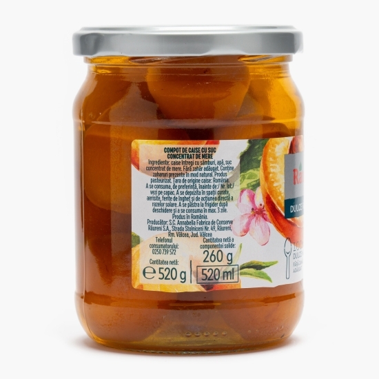 Compot de caise dulce fără dulce 520g 