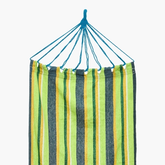 Hamac green stripes  200X80cm