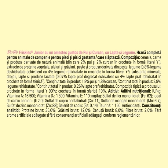 Hrană uscată pentru pisici junior, 1.5kg, cu pui, curcan și legume
