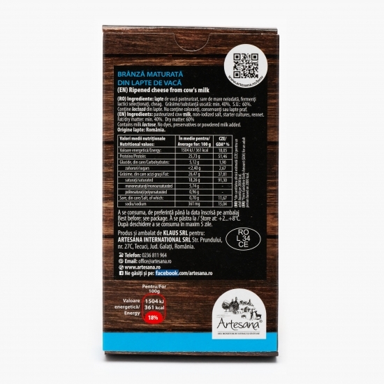 Brânză maturată din lapte de vacă 200g