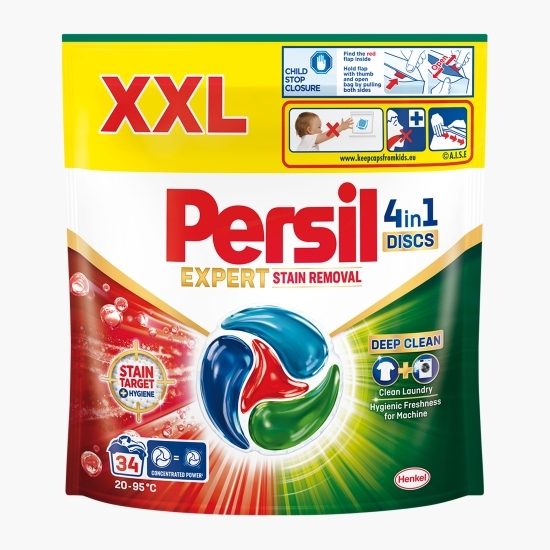 Detergent de rufe capsule 4în1 Discs Expert Stain Removal, 34 spălări