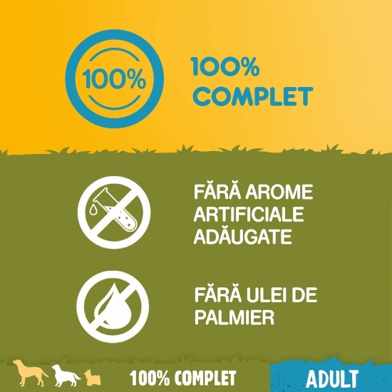 Hrană uscată pentru câini adulți, 500g, cu vită și pasăre