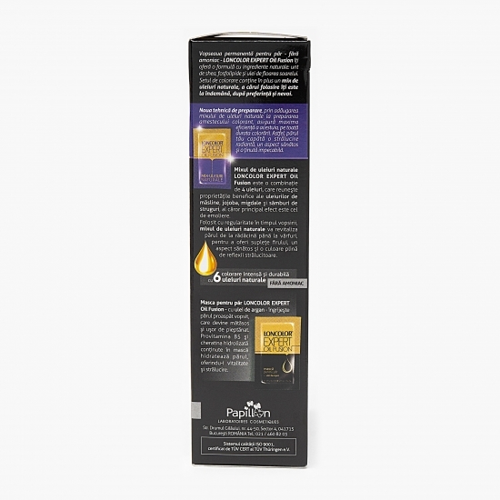 Vopsea permanentă pentru păr Expert Oil Fusion 1.0 negru 100ml