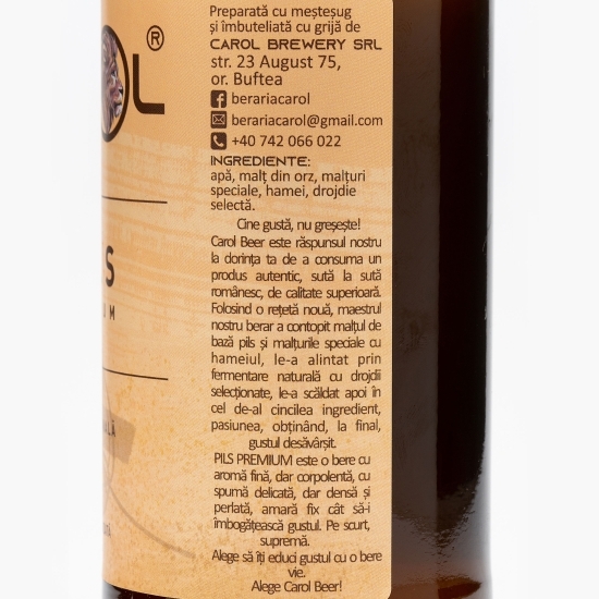 Bere artizanală Pils Premium sticlă 0.33l