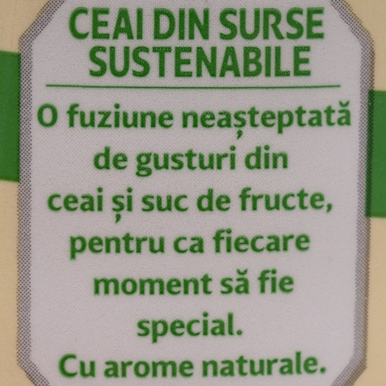 Ceai negru pepene roșu și mentă, zero zahăr, 0.5l