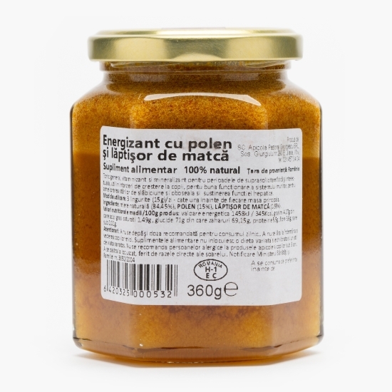 Energizant cu polen și lăptișor 360g