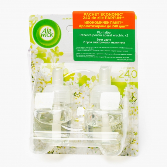 Rezerve pentru aparat electric „flori albe” 2x19ml