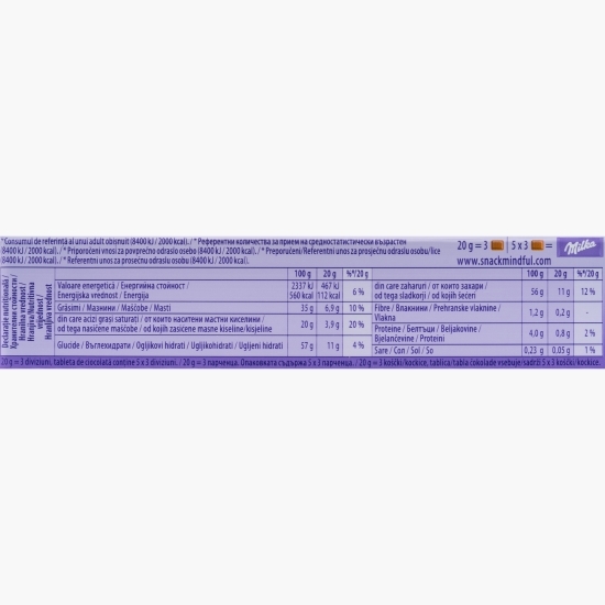 Ciocolată cu cremă cu gust de căpșune 100g