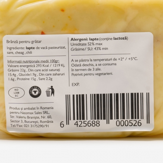 Brânză pentru grătar cu chili 200g