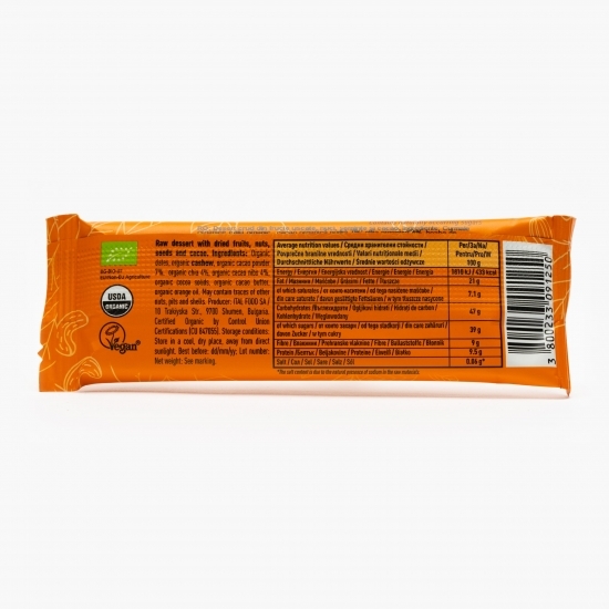 Desert eco din fructe uscate, nuci, semințe chia și cacao 25g