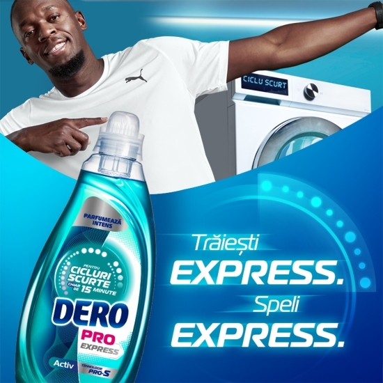Detergent de rufe lichid Pro Express Activ, 37 spălări, 1.48l