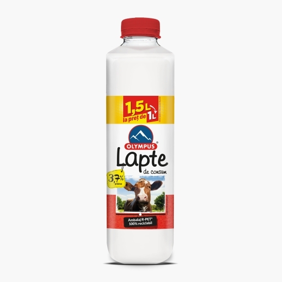 Lapte 3.7% grăsime, 1.5l