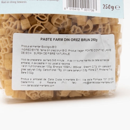 Paste Tattoria eco din orez brun fără gluten 250g