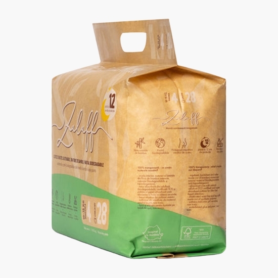 Scutece chiloțel din bambus mărimea 4, 10-15kg, 28 buc