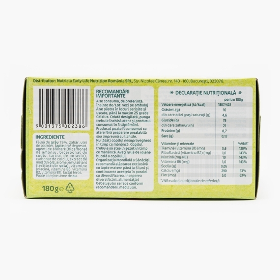 Biscuiți pentru copii, Biskotti, +6 luni, 180g