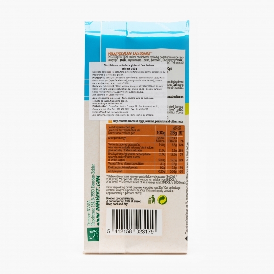 Ciocolată cu lapte fără lactoză 100g