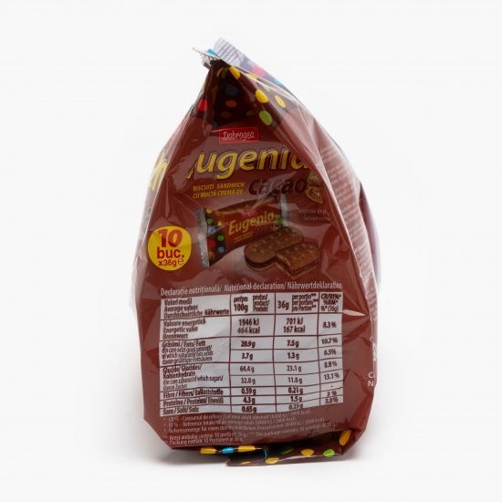 Biscuiți cu multă cremă de cacao Familial 360g (10x36g)
