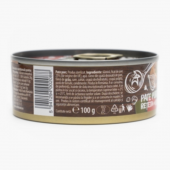 Pate porc rețetă Ion 100g