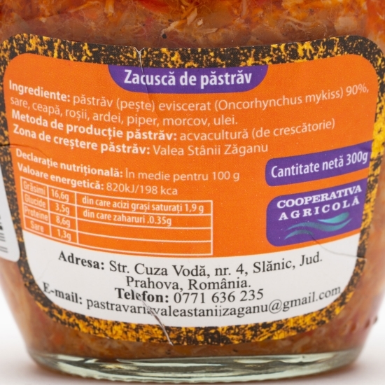 Zacuscă din păstrăv afumat 300g