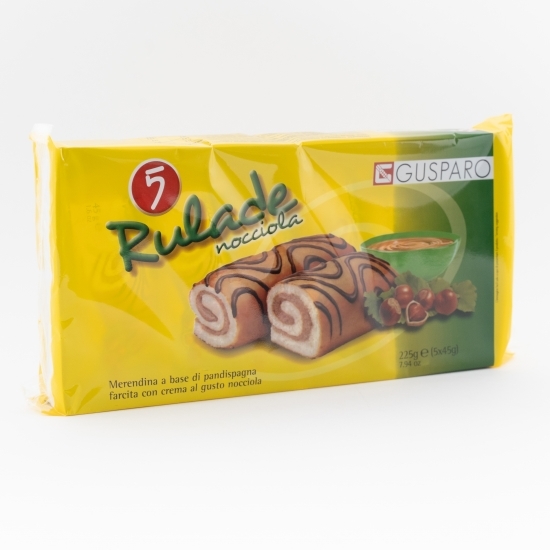 Ruladă din pandișpan cu alune de pădure 5 buc, 225g