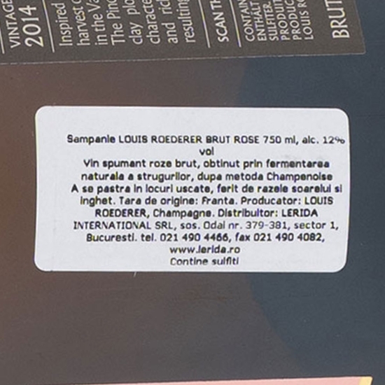 Șampanie Brut Rose Vintage, 12%, 750ml