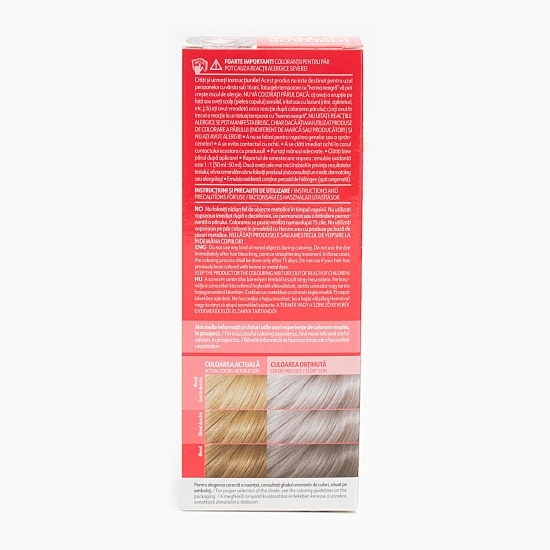 Vopsea permanentă pentru păr Ultra 10.19 Blond argintiu intens 100ml