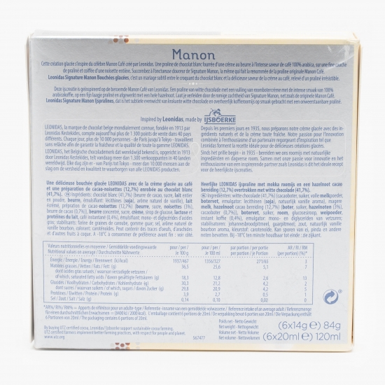 Praline înghețată Signature cu cafea și alune 6x14g