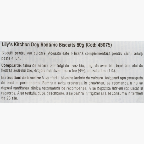 Biscuiți organici pentru câini The famous bedtime biscuits 80g