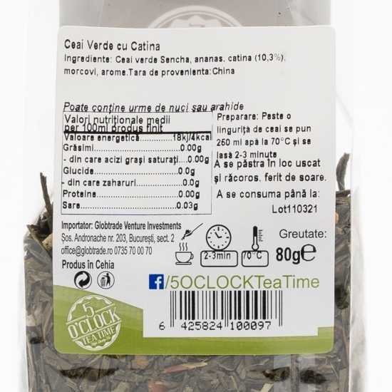 Ceai verde cu cătină 80g
