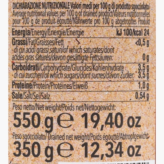 Roșii decojite eco 550g