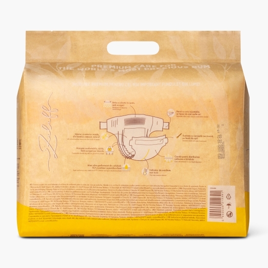 Scutece cu arici din bambus mărimea 5, 13-18kg, 26 buc