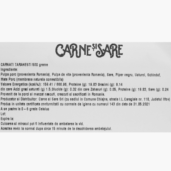 Cârnați țărănești 500g