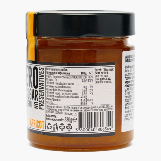 Pastă tartinabilă din caise, fără zahăr adăugat, 230g