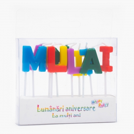 Lumânări litere „La mulți ani”