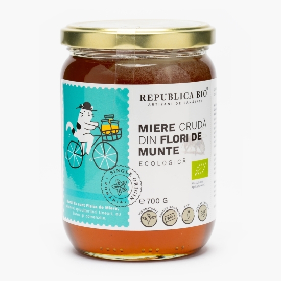 Miere crudă ecologică din flori de munte 700g