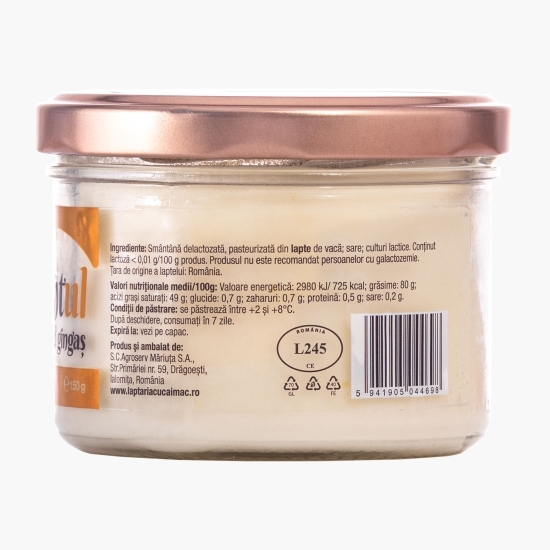 Untul cel gingaș, 80% grăsime, fără lactoză 150g