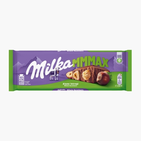 Ciocolată cu lapte și alune întregi 250g