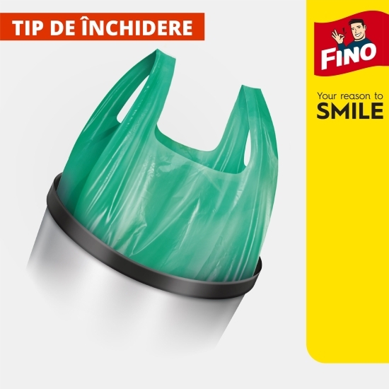 Saci menajeri cu mânere 35l, 100 buc