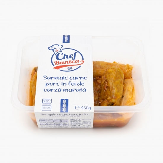 Sarmale carne de porc în foi de varză murată 450g