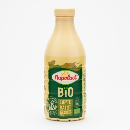 Lapte bătut eco 2% grăsime 750g