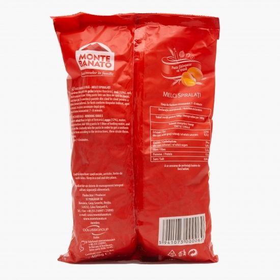 Paste cu ou, melci spiralați 400g