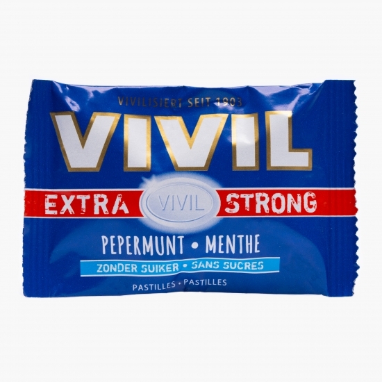 Bomboane Extra Strong mentă naturală fără zahăr 25g
