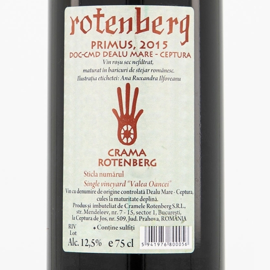 Vin roșu sec Rotenberg Primus, 12.5%, 0.75l 
