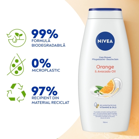 Gel de duș Orange & Avocado Oil 0.75l