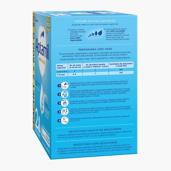 Lapte praf Nutri-Biotik 2, 6-12 luni, 2x600g