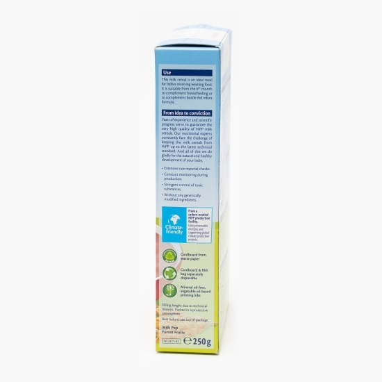 Gustare lapte și cereale cu fructe de pădure, +6 luni, 250g 