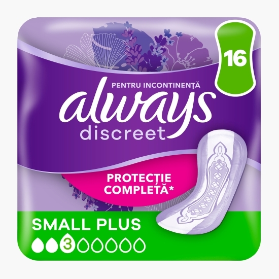 Absorbante pentru incontinență urinară small plus 16 buc