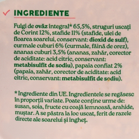 Musli Excelent - instant cu fructe 500g