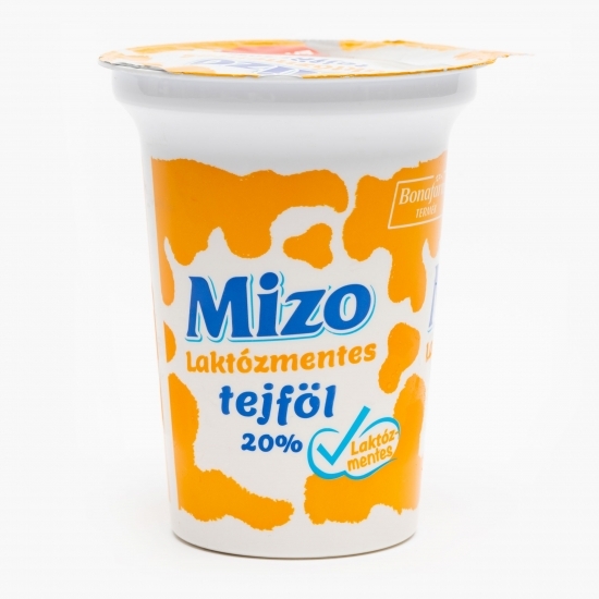 Smântână fără lactoză, 20% grăsime, 330g