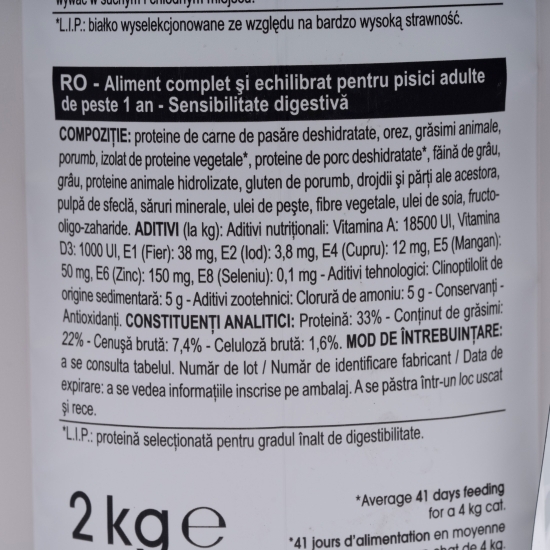 Hrană uscată pentru pisici, 2Kg, Regular Sensible